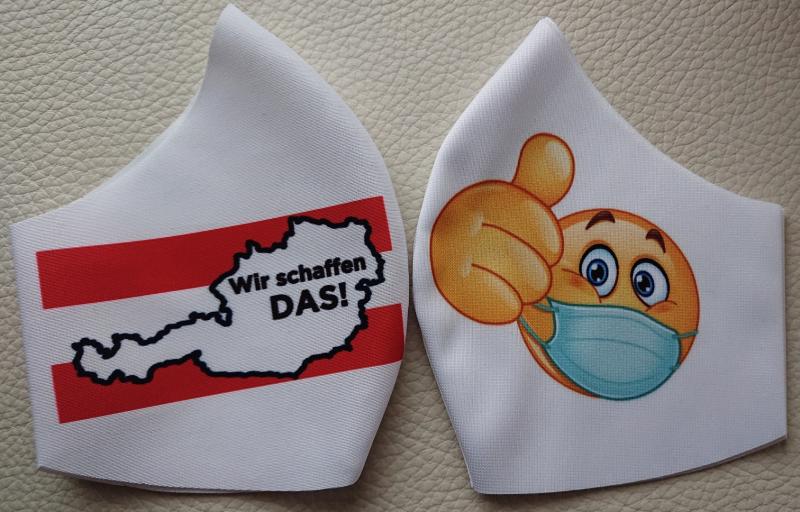 Handelsagentur Christina Leitner - GESICHTS-SCHUTZ-VISIERE (face shields), Baumwoll-MNS-MASKEN-ind.bedruckte Masken made in Austria-non-woven MNS Masken-HYGIENE- UND KRISENARTIKEL-WERBEMITTEL-PRODUKTE AUS H O L Z - EVENTARTIKEL-TEXTILIEN ....