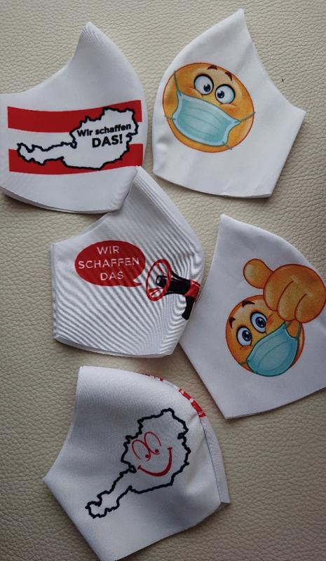 Handelsagentur Christina Leitner - GESICHTS-SCHUTZ-VISIERE (face shields), Baumwoll-MNS-MASKEN-ind.bedruckte Masken made in Austria-non-woven MNS Masken-HYGIENE- UND KRISENARTIKEL-WERBEMITTEL-PRODUKTE AUS H O L Z - EVENTARTIKEL-TEXTILIEN ....